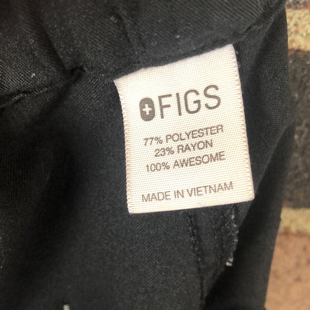 Figs Basic Black Drawstring Scrub Pants - image 4